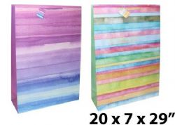 SACS CADEAUX AVEC COULEURS PASTELS ASST